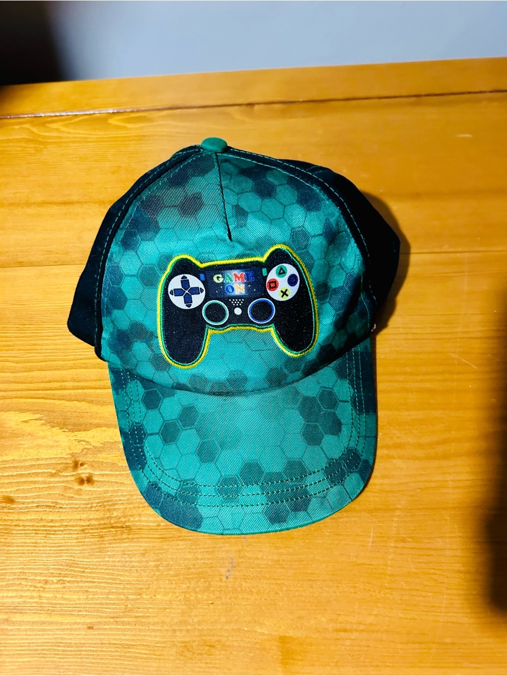 Kids Gaming Cap in Teal with Controller Patch - Brand Unspecified